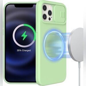 iPhone 12 Pro Max Case 6.7'' MagSafe Slide Camera Cover Shockproof